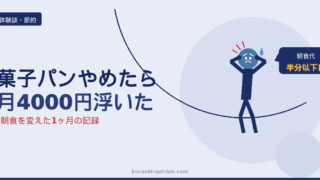 菓子パンをやめておから蒸しパンに変えて朝食代が浮いた体験談のアイキャッチ