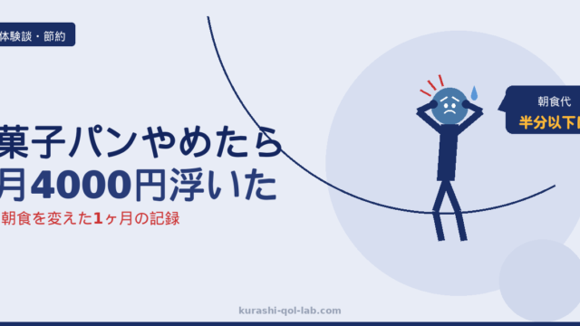 菓子パンをやめておから蒸しパンに変えて朝食代が浮いた体験談のアイキャッチ